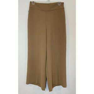 NWT Wilfred Sabina Pants Trousers Wide Leg High Rise Side Zip Tan Brown 4 New